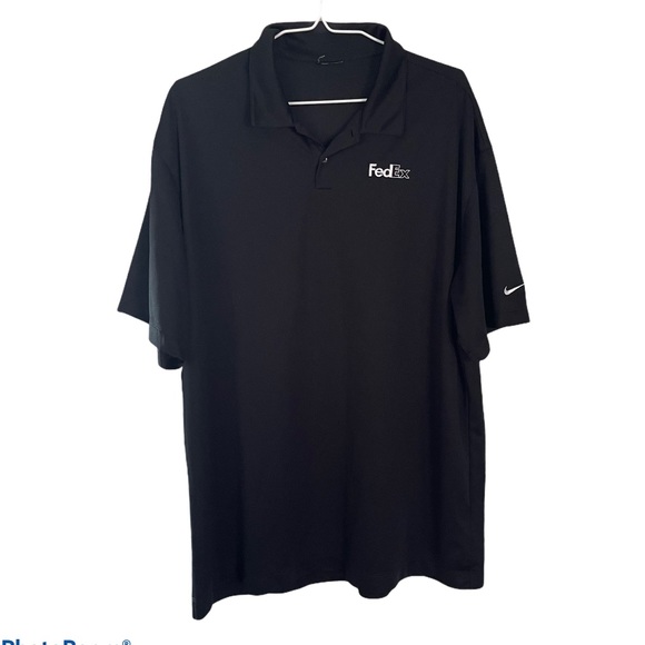 Nike Shirts | Mens Black Fedex Nike Polo Xl | Poshmark